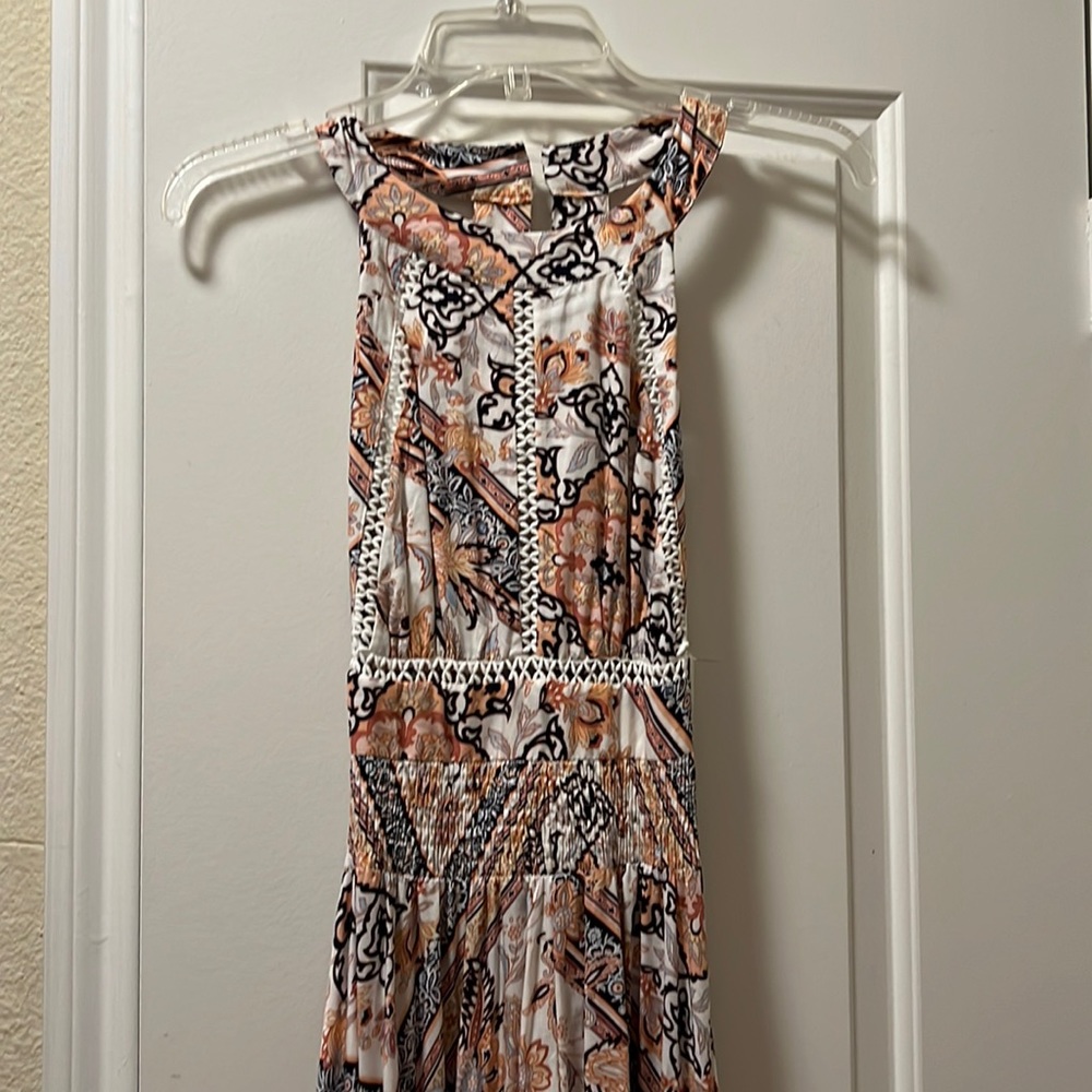 Long paisley flowered dress